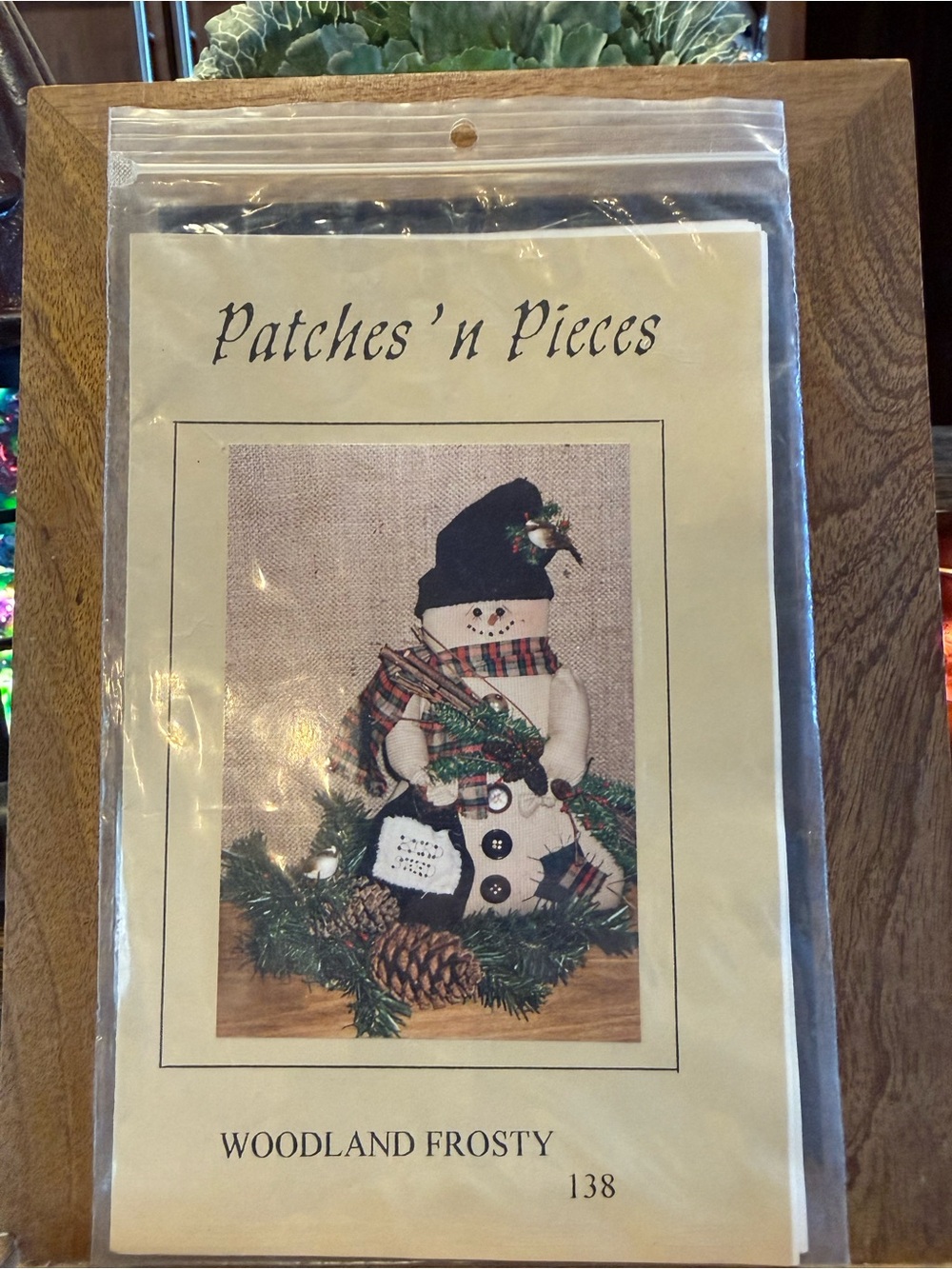 Patches 'n Pieces Woodland Frosty Sewing  Pattern Snowman Décor Vintage